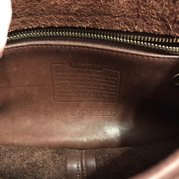 Vintage Coach Legacy Brown Leather Small Flap Bag 9665 Shoulder Crossbody - Picture 14 of 14